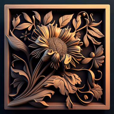 3D model Flower game (STL)